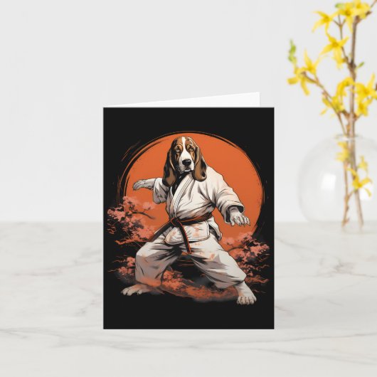 Mma Bet Hound Dog Karate Kaart (Gele Bloem)