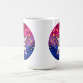 MMA: BI-vlag in de ruimte met een hond Koffiemok (Center)