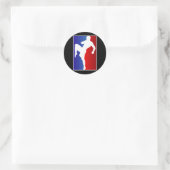 MMA Brizillian Ju Jitso Karate Fighter Ronde Sticker (Tas)