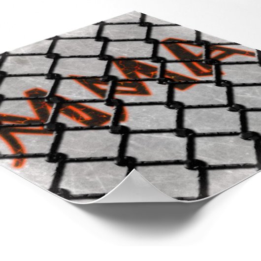 MMA Caged Poster (Hoek)