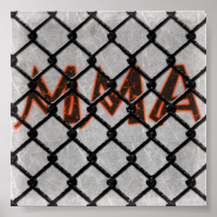 MMA Caged Poster