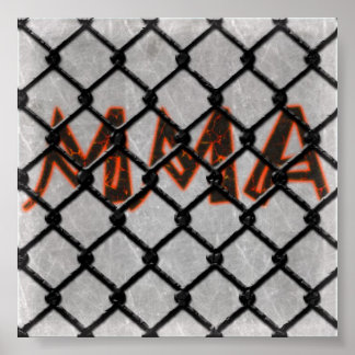 MMA Caged Poster