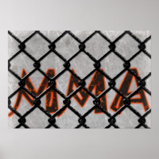 MMA Caged Poster (Voorkant)