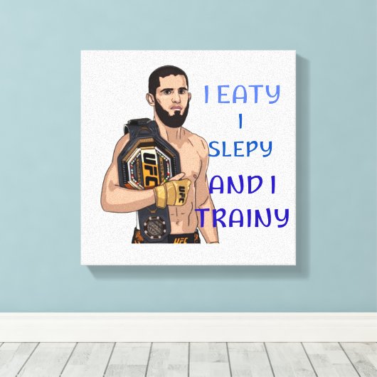 mma canvas afdruk (Insitu (Houten vloer))