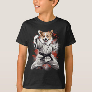 MMA Cardigan Welsh Corgi Dog Karate Voor Mannen Vr T-shirt