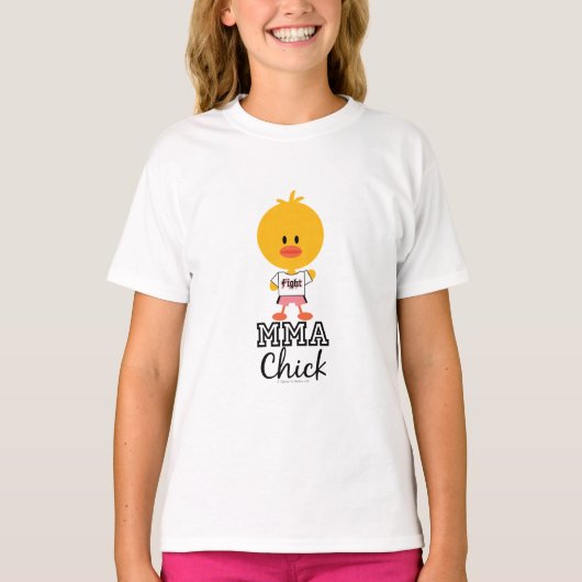 MMA Chick Kinder Ringer Tee Shirt (Voorkant)
