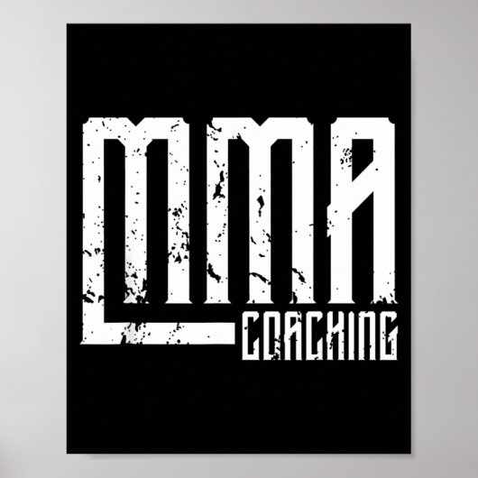 MMA-coach coach trainer leraar Poster (Voorkant)