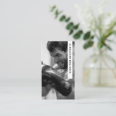 MMA Coach & Trainer Foto QR Code Visitekaartje (Staand voorkant)