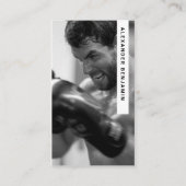 MMA Coach & Trainer Foto QR Code Visitekaartje (Voorkant)