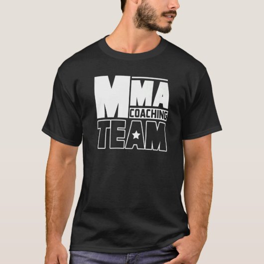 MMA Coaching Team Teacher Trainer Coach Premium T-shirt (Voorkant)