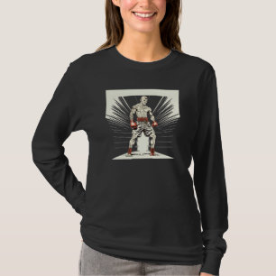MMA en Boksen Oude Man Cage en Free Fighting Boxi T-shirt