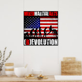 MMA - Evolution (Revolution) Chart Flag Poster (Keuken)