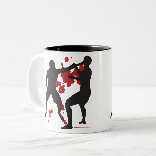 MMA FACE PUNCH TWEEKLEURIGE KOFFIEMOK (Voorkant links)