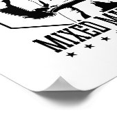 MMA "Fight Hard" Kämpfer Poster (Hoek)