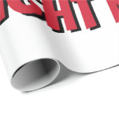 MMA Fight Night text and Silhouette of Two Fighter Cadeaupapier (Rol Hoek)