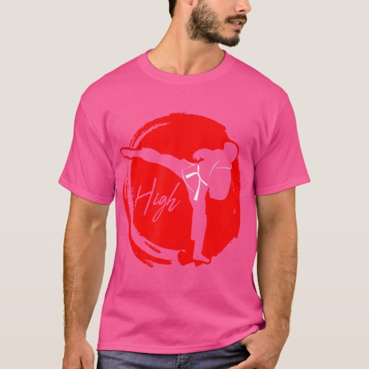 MMA Fighter Isshinryu Karate Actie Karate T-shirt (Voorkant)