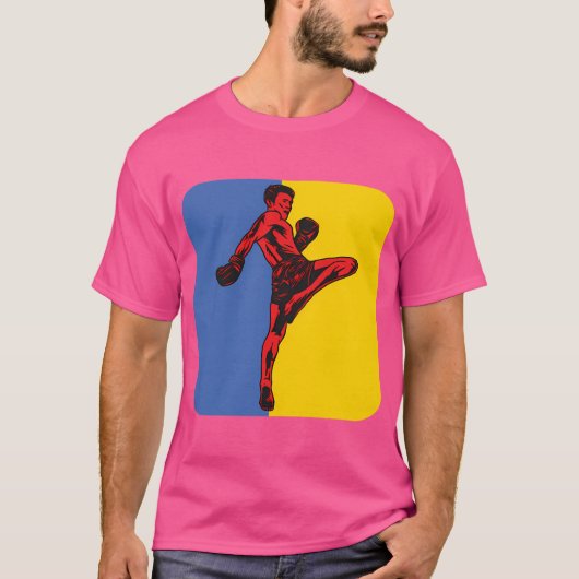 MMA Fighter Kickboxer T-shirt (Voorkant)