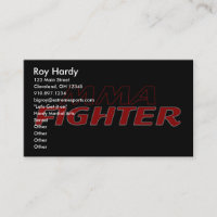 MMA FIGHTER ONTWERP 1-VISITEKAARTJE