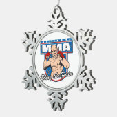 MMA Fighter Tin Sneeuwvlok Ornament (Rechts)