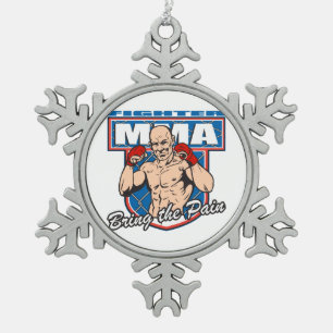 MMA Fighter Tin Sneeuwvlok Ornament