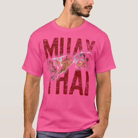 MMA Fighter Warrior Martial Art Tiger Yantra Muay T-shirt (Voorkant)