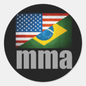 MMA Flags Sticker (Voorkant)