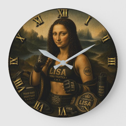 MMA Funny Mona Lisa Grote Klok (Voorkant)