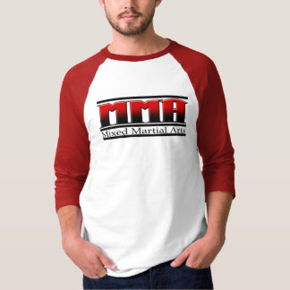 MMA gemengde Martiale Arts zwart-wit en rood T-shirt