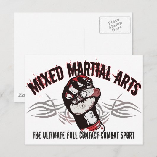 MMA, gemengde martiale kunsten Briefkaart (Voorkant / Achterkant)