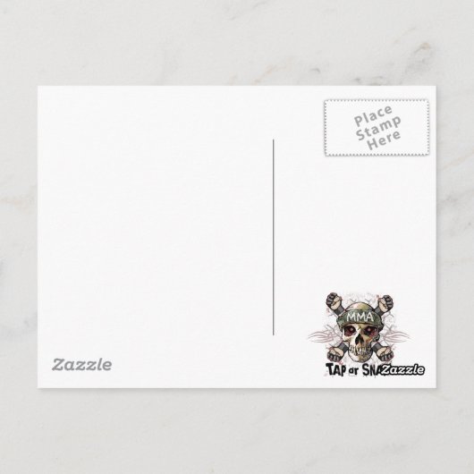 MMA, gemengde martiale kunsten Briefkaart (Achterkant)