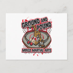 MMA Ground and Pound Briefkaart