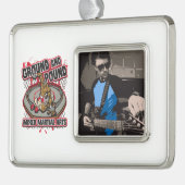 MMA Ground and Pound Verzilverd Omlijst Ornament (Links)