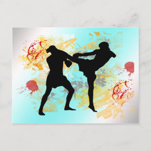 MMA Head Kick Briefkaart