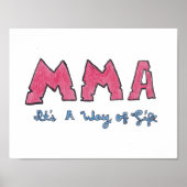MMA Het is een manier van leven Poster (Voorkant)