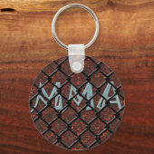 MMA in kooi Sleutelhanger (Voorkant)