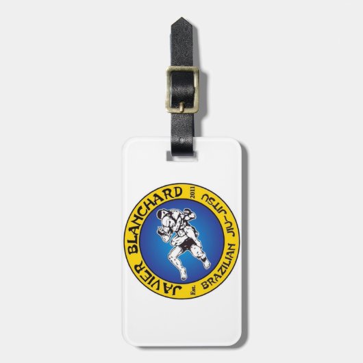 mma jiu jitsu bjj bagagelabel (Voorkant verticaal)