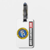 mma jiu jitsu bjj bagagelabel (Achterkant verticaal)