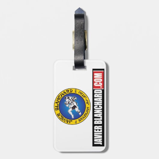mma jiu jitsu bjj bagagelabel (Achterkant verticaal)