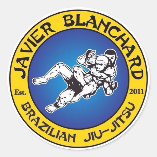 mma jiu jitsu bjj ronde sticker (Voorkant)