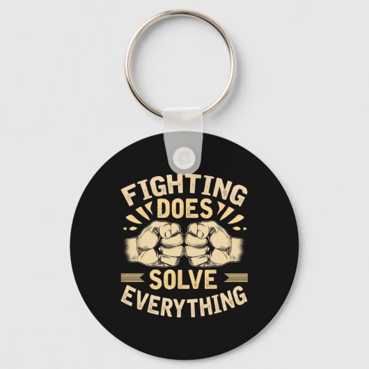 Mma Jiu Jitsu Boksen Bokser Mixed Martial Arts Vec Sleutelhanger (Voorkant)