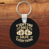 Mma Jiu Jitsu Boksen Bokser Mixed Martial Arts Vec Sleutelhanger (Voorkant)