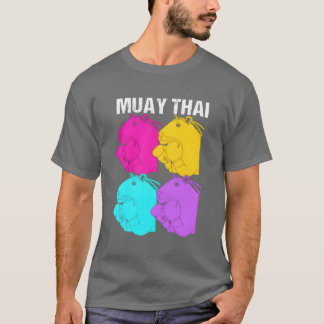 MMA Kickboing Retro 80s Capybara Doet Muayhai vin T-shirt