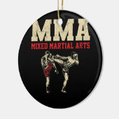 MMA Kickboksvechter Mixed Martial Art Fighting Keramisch Ornament (Links)