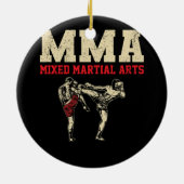 MMA Kickboksvechter Mixed Martial Art Fighting Keramisch Ornament (Achterkant)
