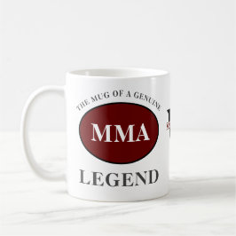 MMA Legend Monogram Jouw naam Verjaardag toevoegen Koffiemok