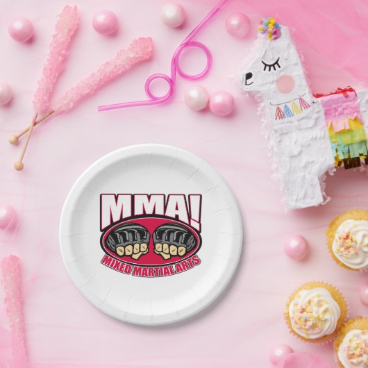 MMA-lijsten Papieren Bordje (Feest)