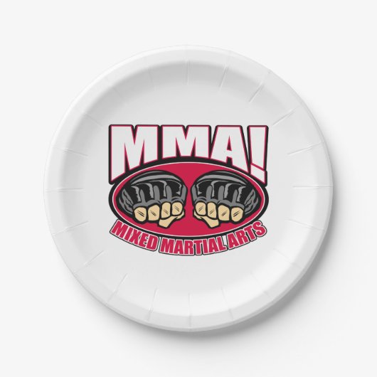 MMA-lijsten Papieren Bordje (Voorkant)