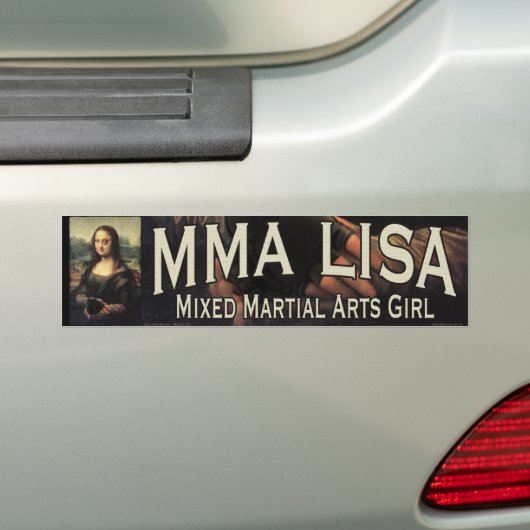 MMA Lisa Bumpersticker (Op auto)