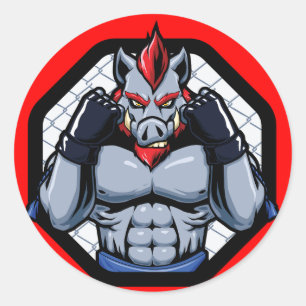 MMA - Mannen gemengde artisjokken Ronde Sticker