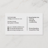 MMA - Mixed Martial Arts Training Visitekaartje (Achterkant)